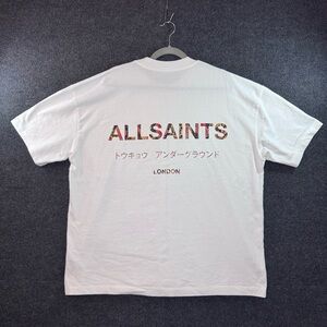 (SOLD) AllSaints Snake Skin Graphic White Tee NWT